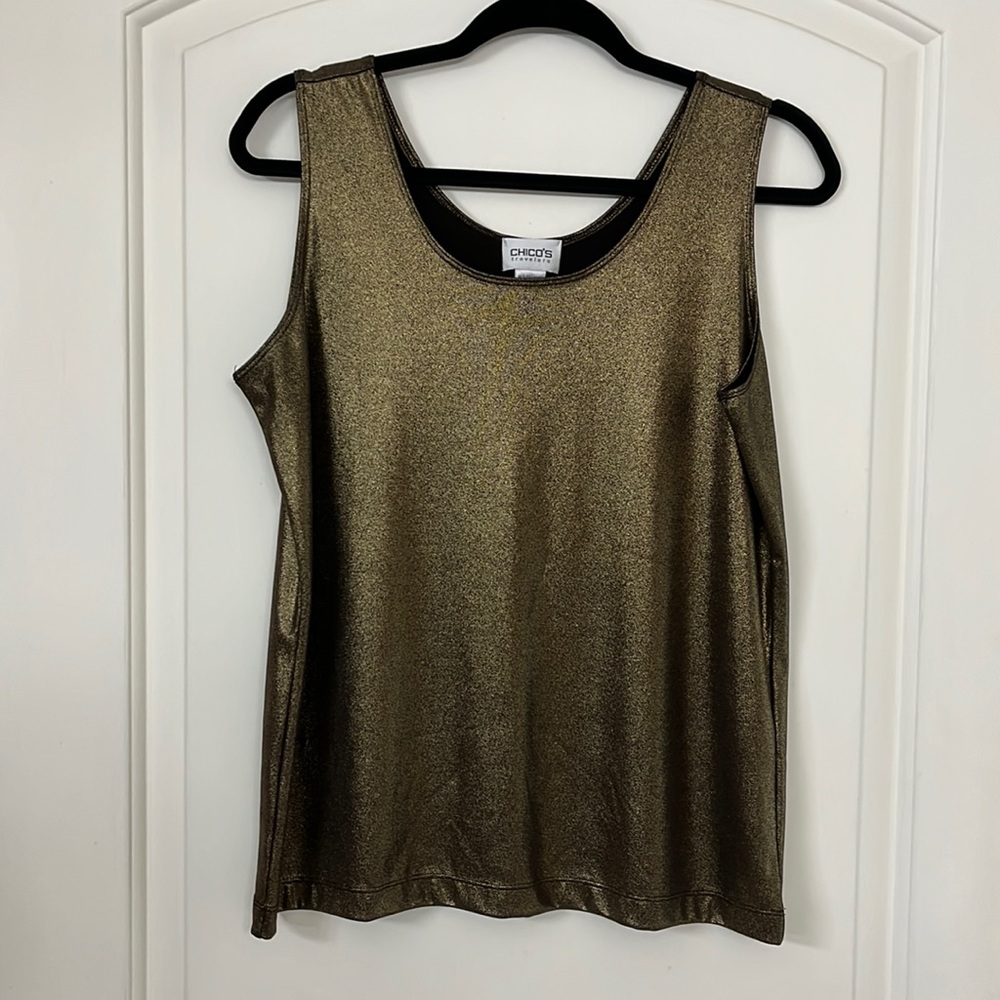 Chico's Travelers Microfeel Timeless Tank Size 2